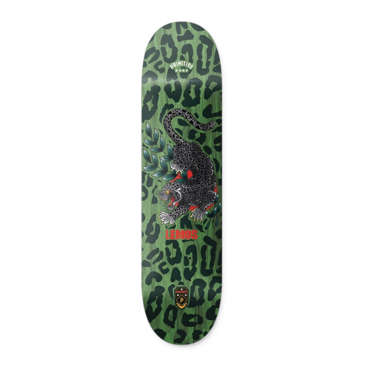 Tiago Lemos Black Jaguar Primitive x Call Of Duty Skateboard deck