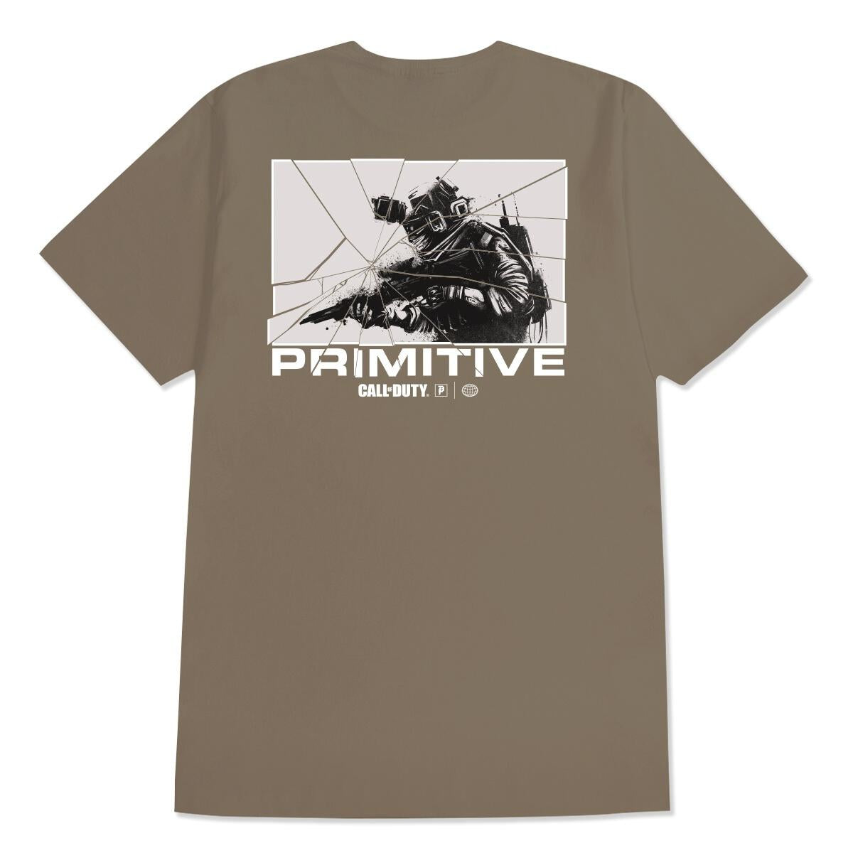 Primitive x Call of Duty Alpha Tee - Safari Green