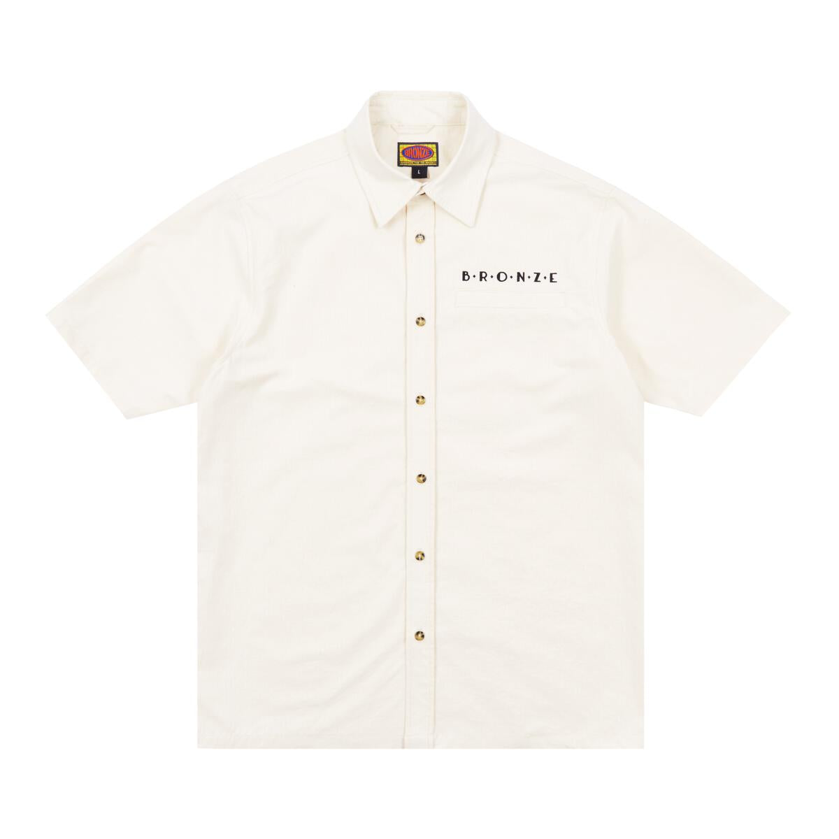 Ivory Ripstop Bronze 56K Button Up Shirt