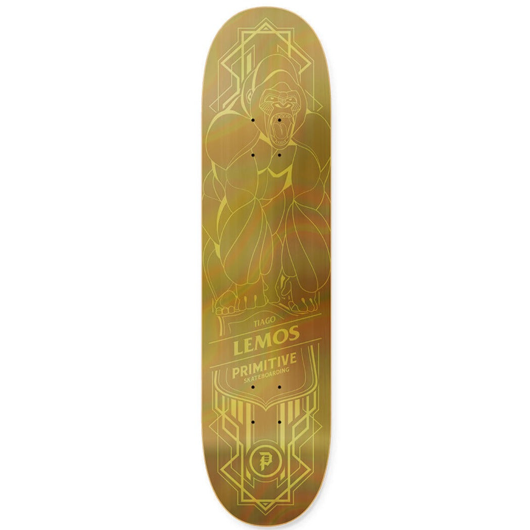 Tiago Lemos Gorilla Foil Primitive Skateboard Deck