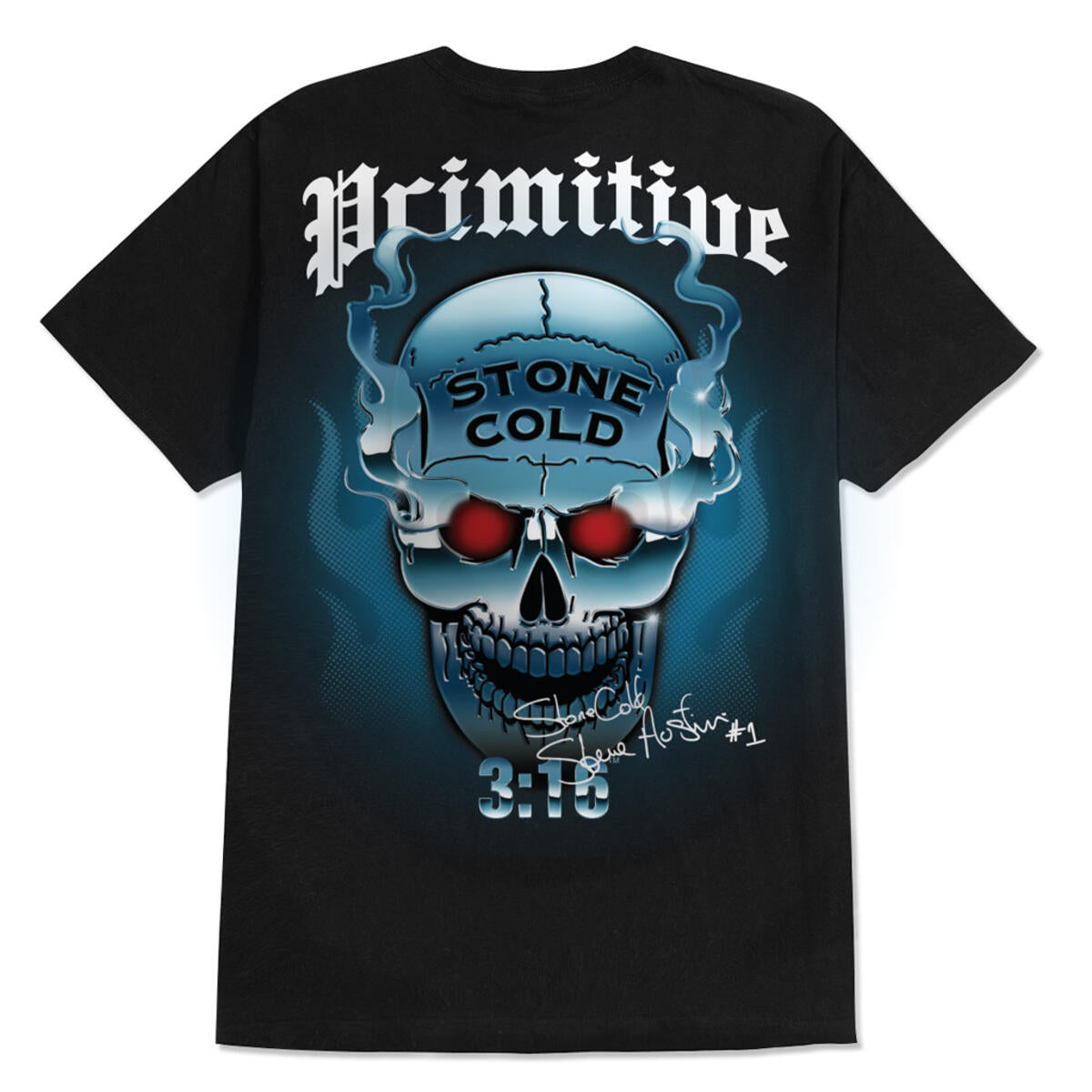 Stone Cold Steve Austin WWE Primitive T-Shirt Back
