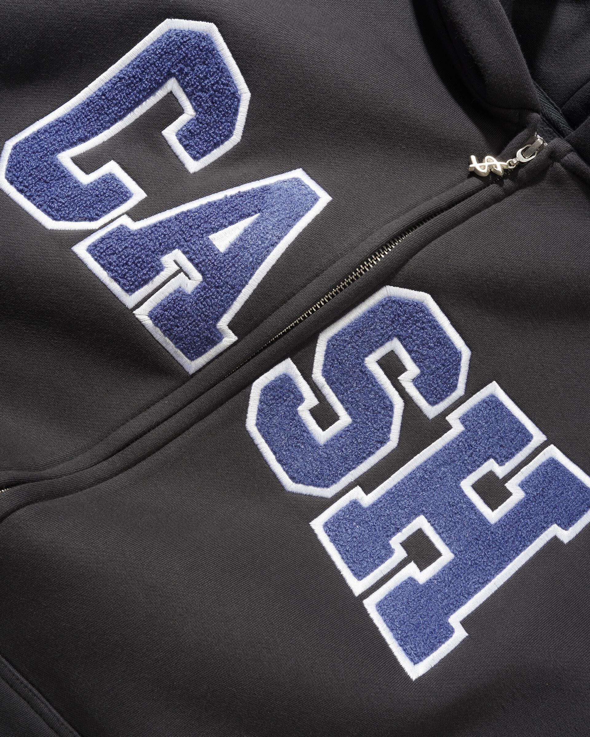 Close up cash only black blue zip up