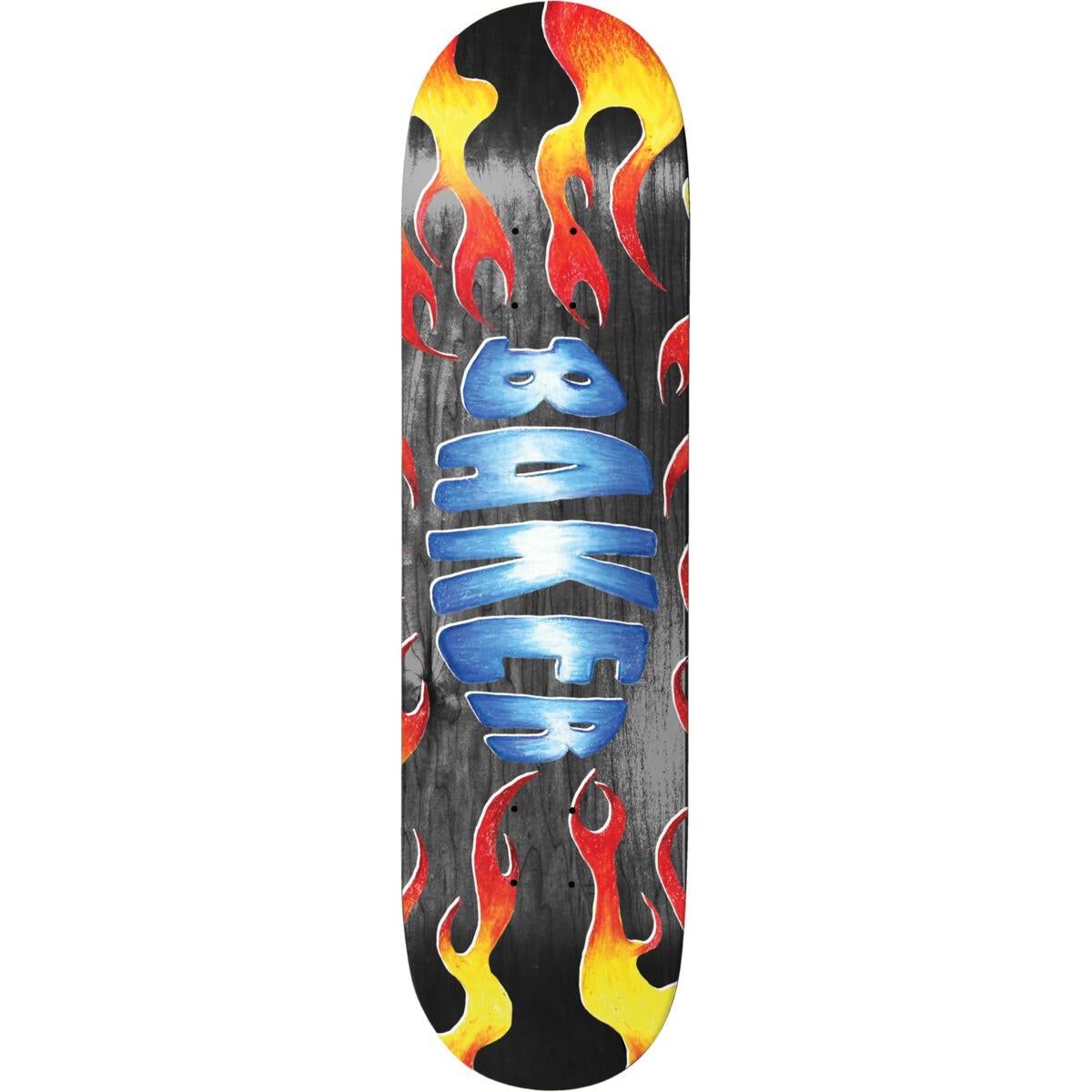 Zach Allen Flames Baker Skateboard Deck