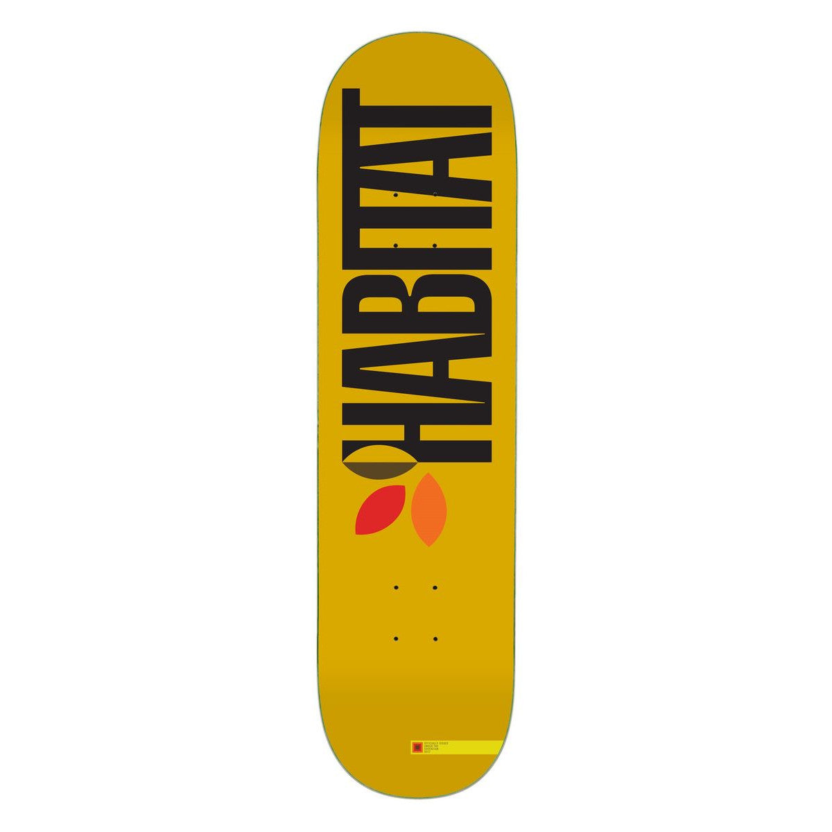 Habitat Apex Yellow Twin Skateboard Deck