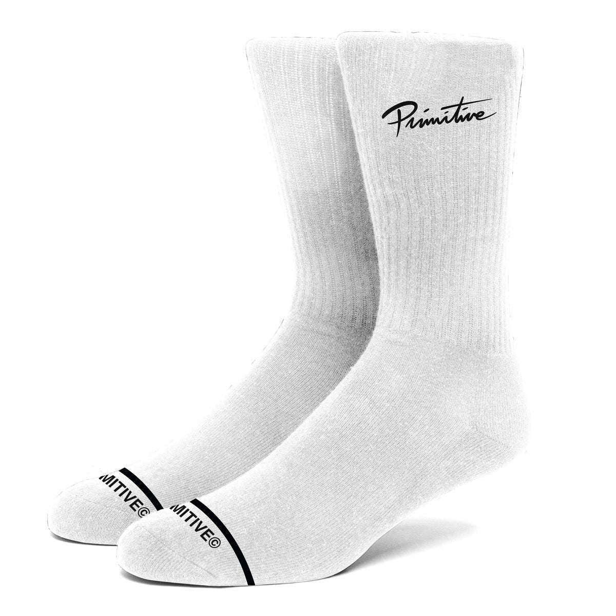 Primitive Core Logo 3-Pack Socks - White