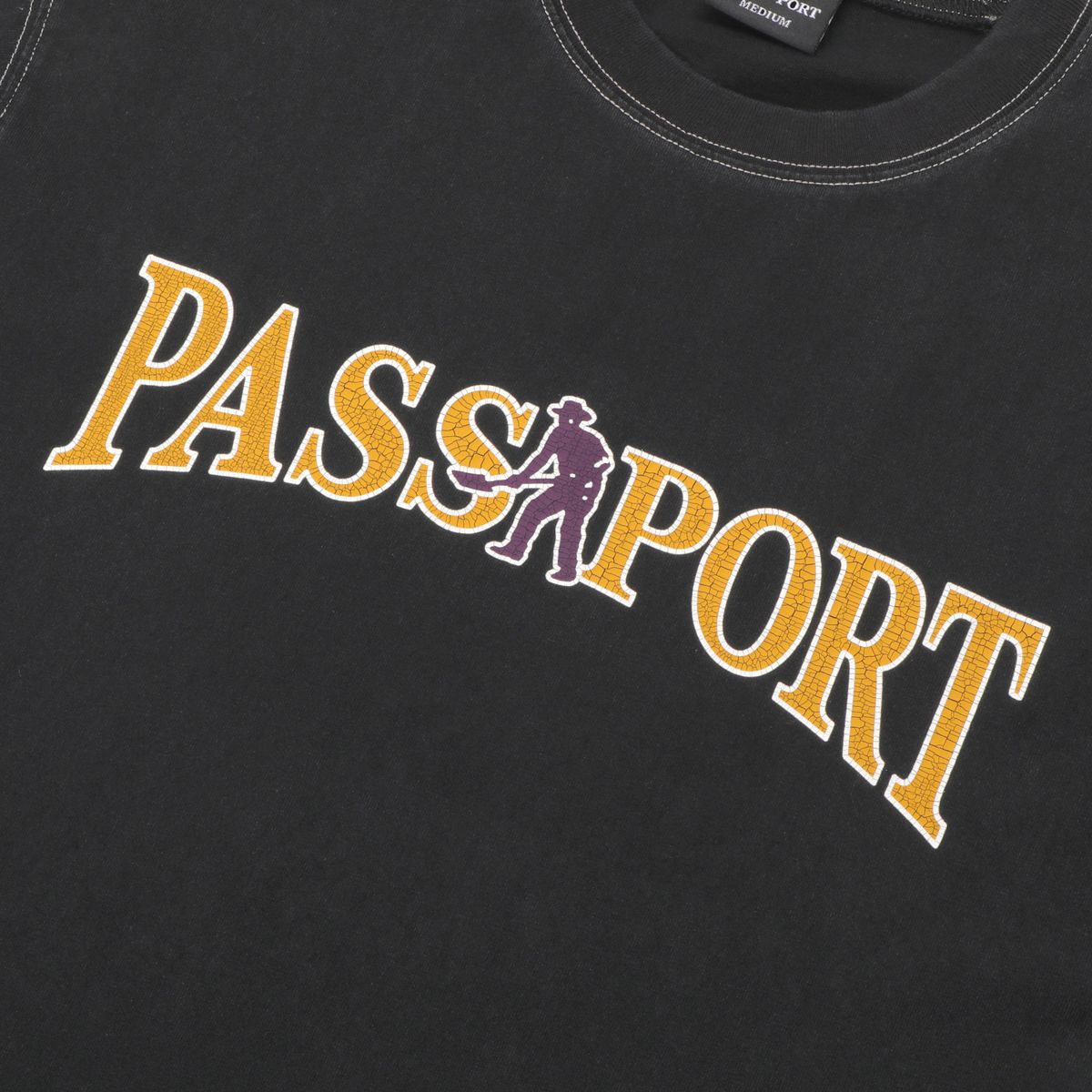 Washed Black Official Pass-Port T-Shirt