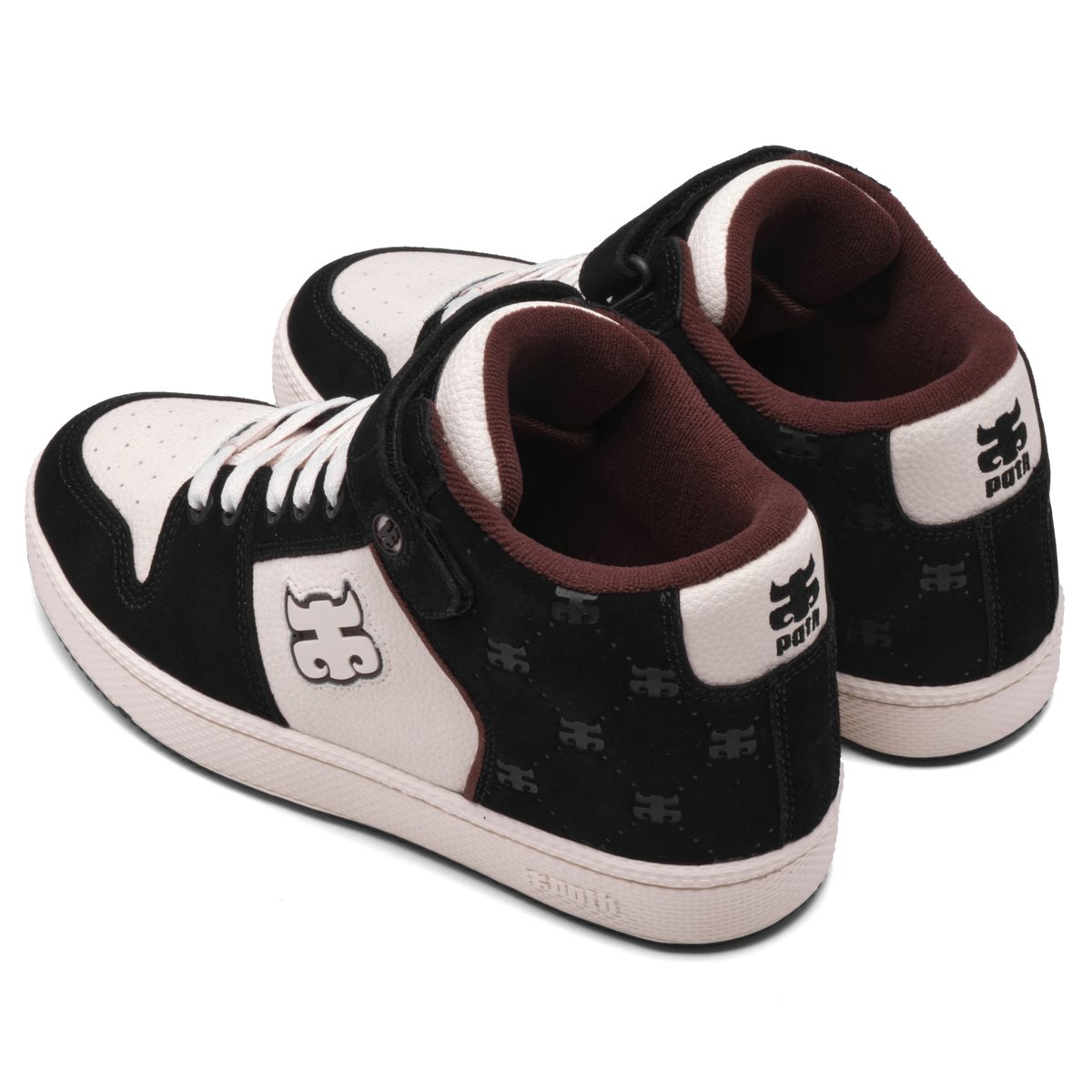 Black Suede Grasshopper Ipath Skate Shoe Back