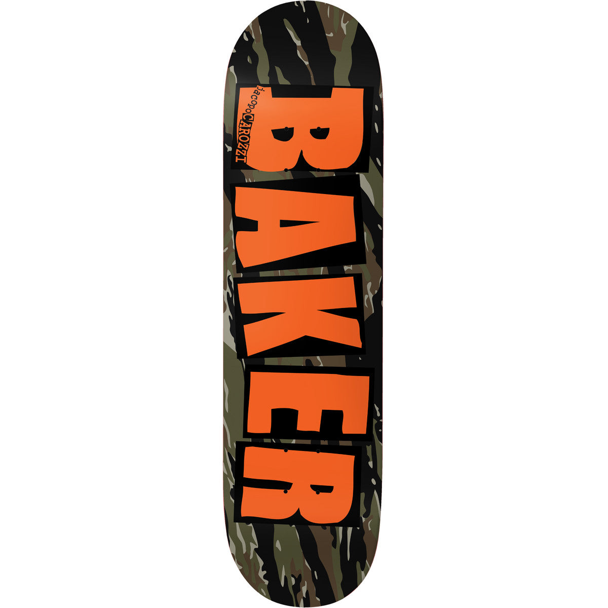 Jacopo Tiger Stripe Twin Brand Logo Baker Deck