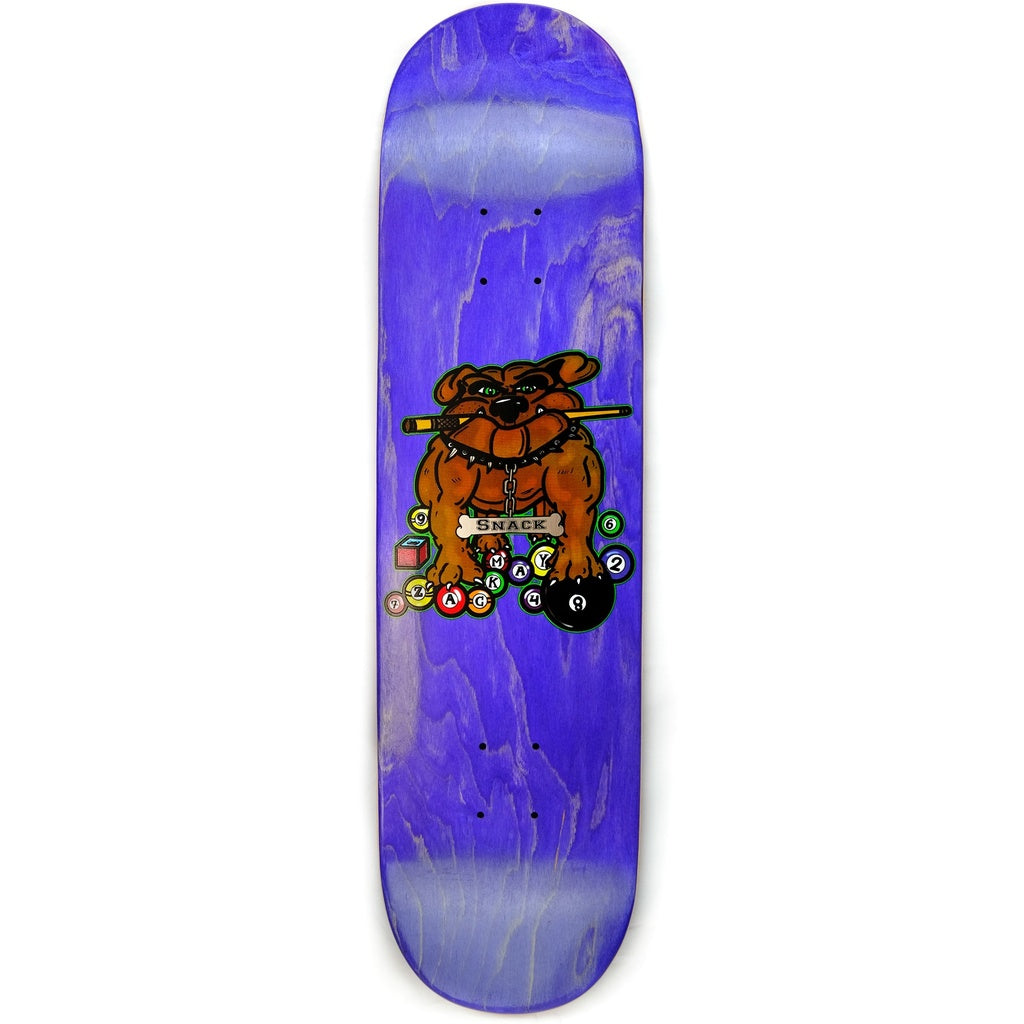 Snack May Billiard Bully Skateboard Deck - Assorted Stains