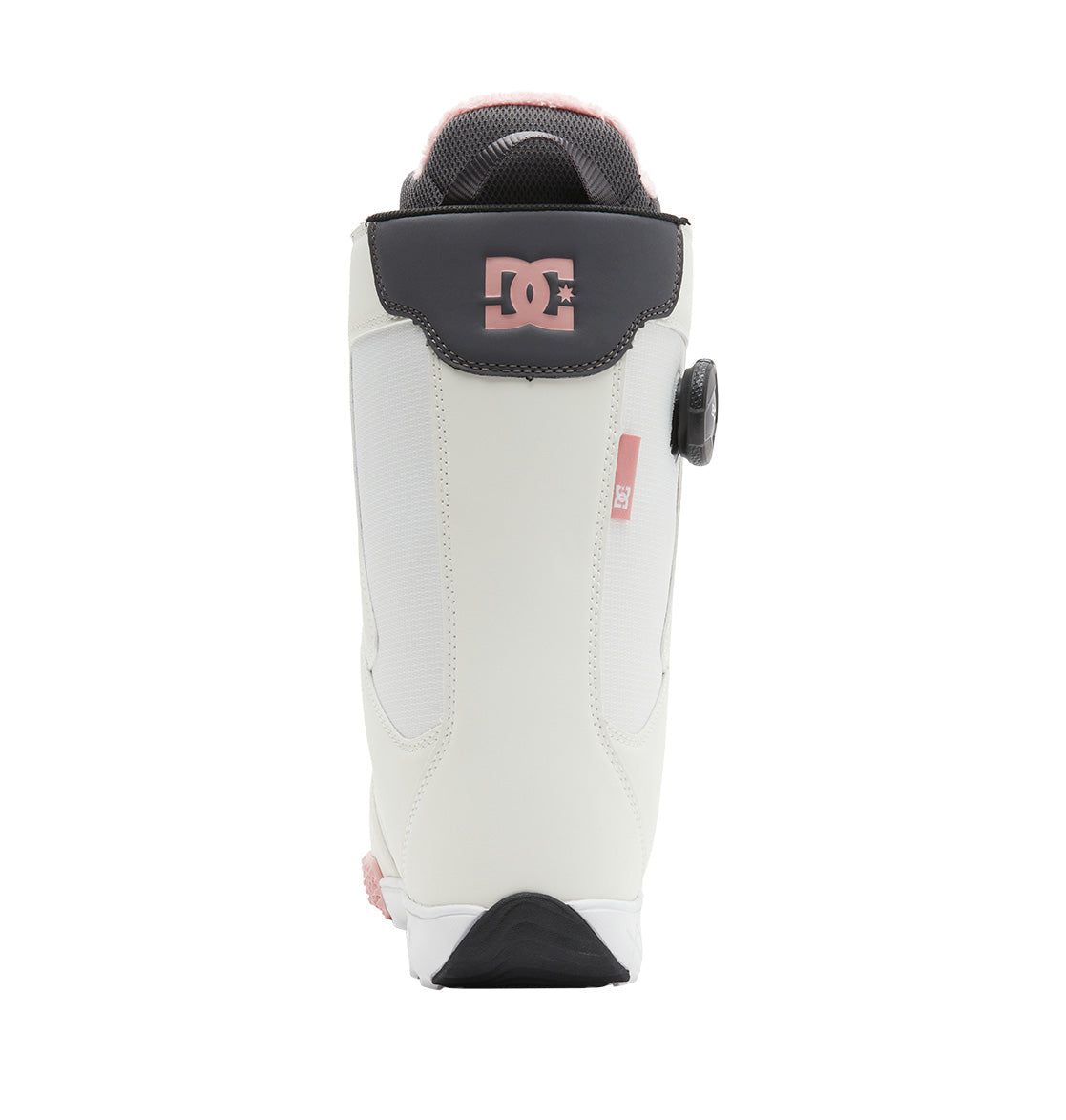White/Pink Women's Phase BOA Pro DC Snowboard Boots Back