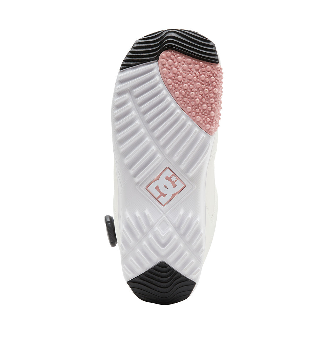 White/Pink Women's Phase BOA Pro DC Snowboard Boots Bottom