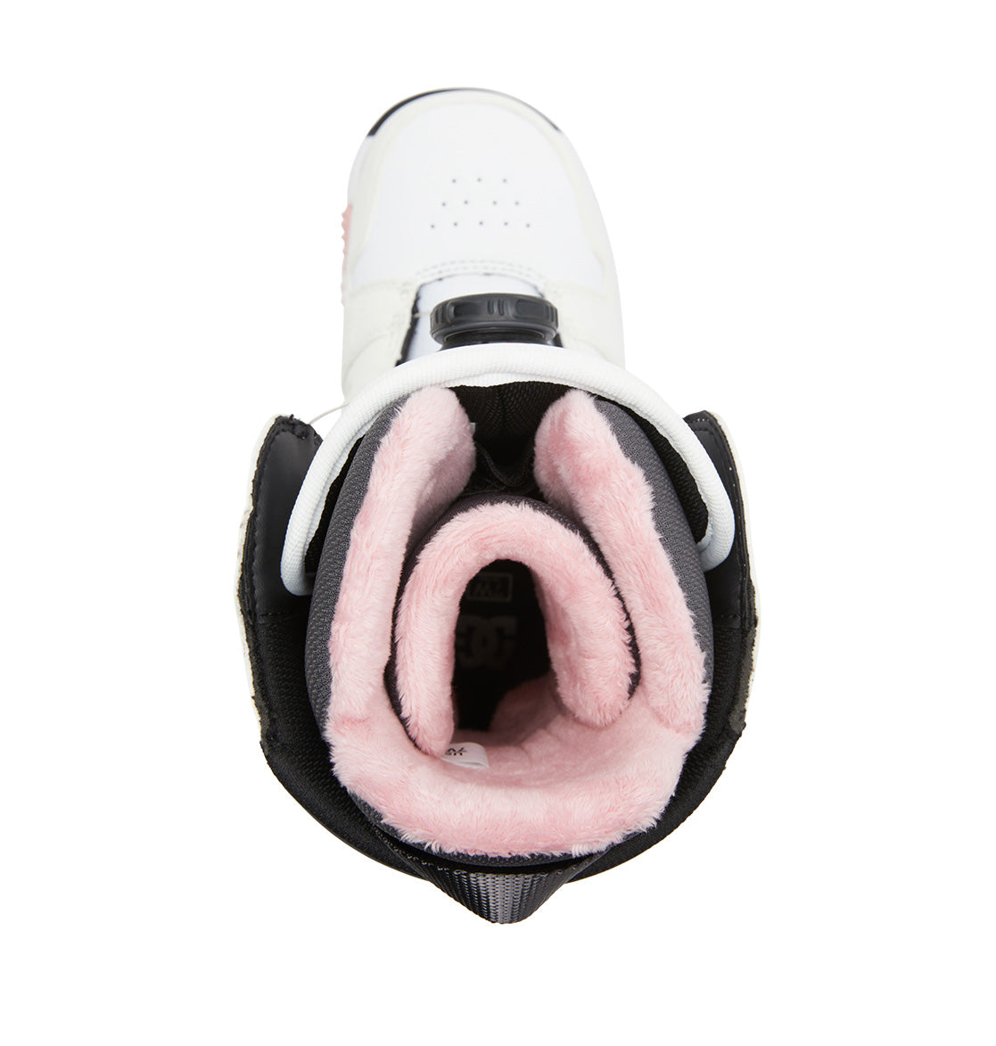 White/Pink Women's Phase BOA Pro DC Snowboard Boots Top