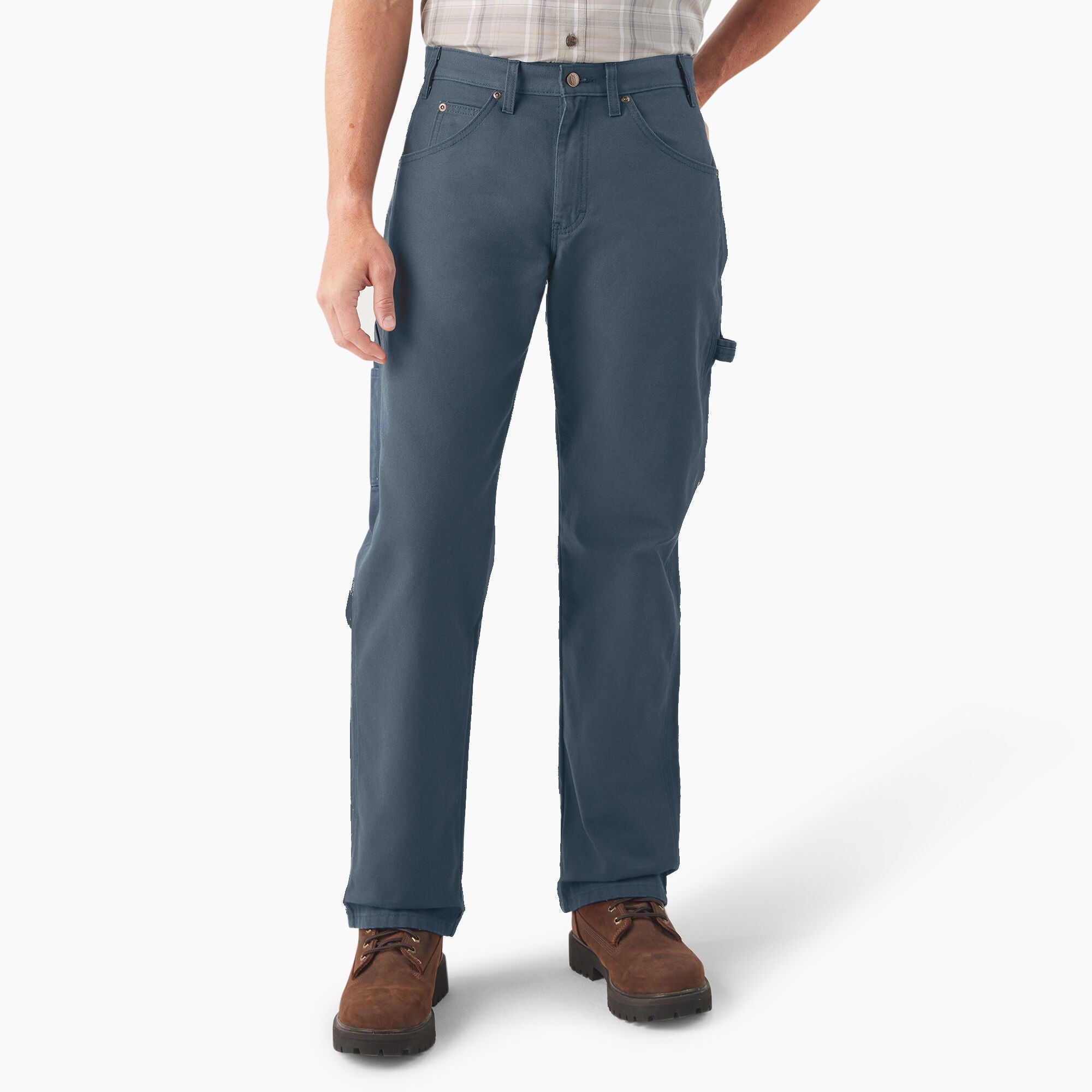 Dickies Relaxed Heavyweight Duck Carpenter Pants - Airforce Blue