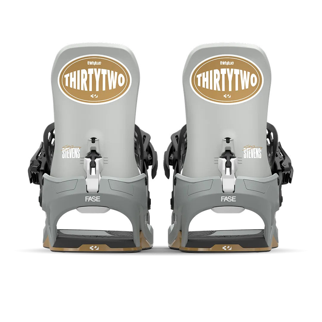 ThirtyTwo 2026 T32M x Scott Stevens Fase Snowboard Bindings - Gray