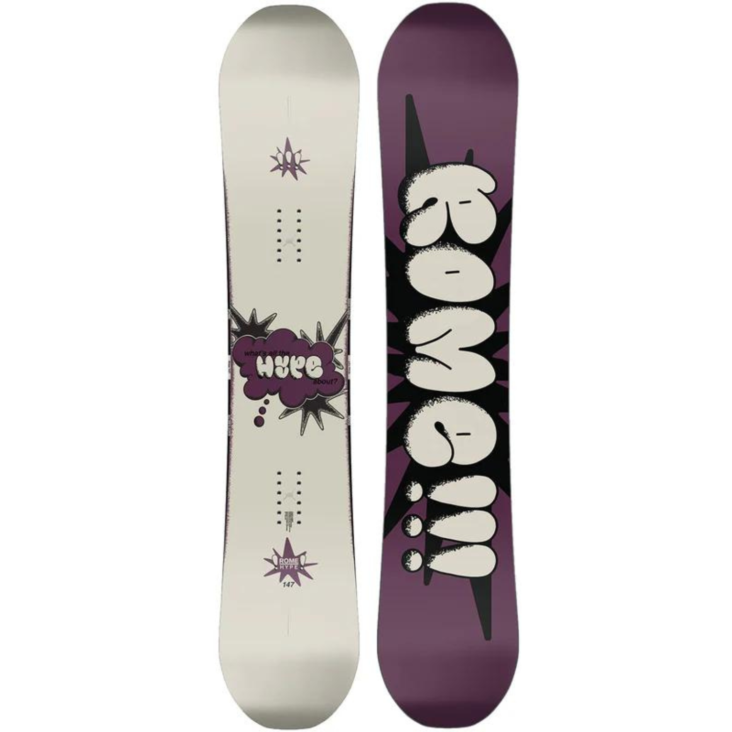 rome detail rocker snowboard Rome Women's Hype Snowboard 2025