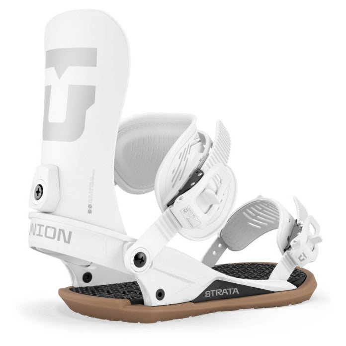 2027 White Strata Union Snowboard Bindings
