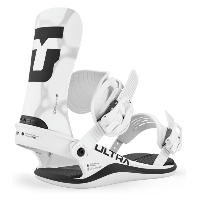 2027 White Ultra Union Snowboard Bindings