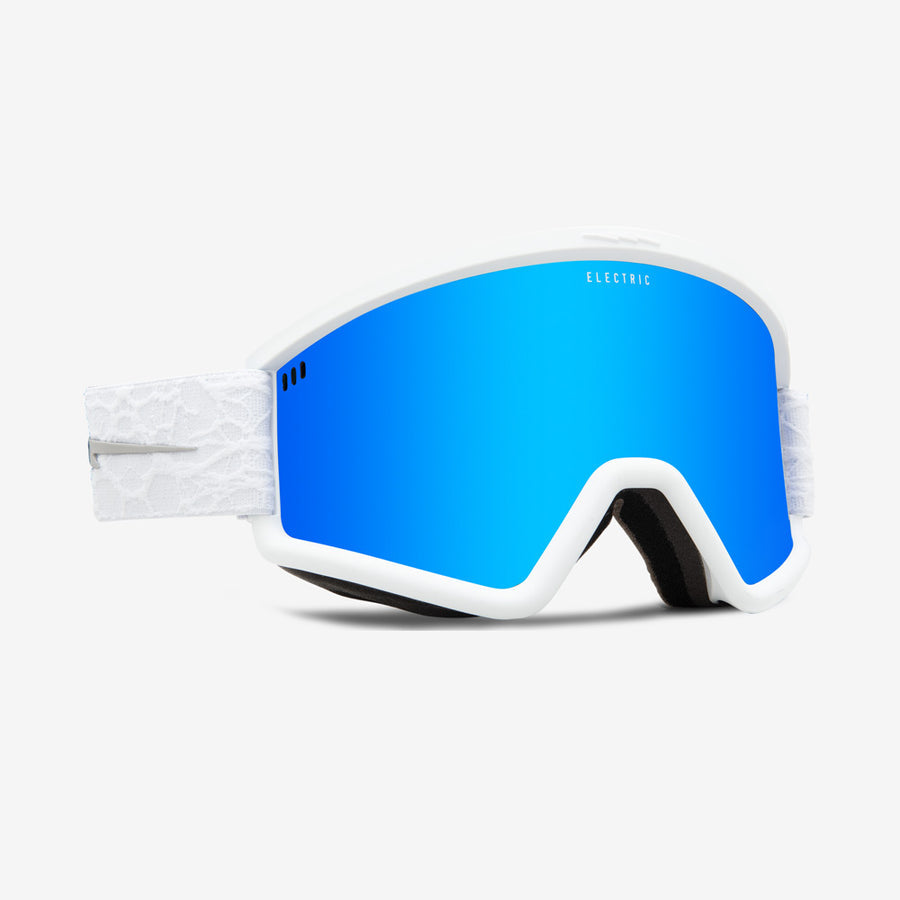 Matte White Neuron Hex Electric Snowboard Goggles