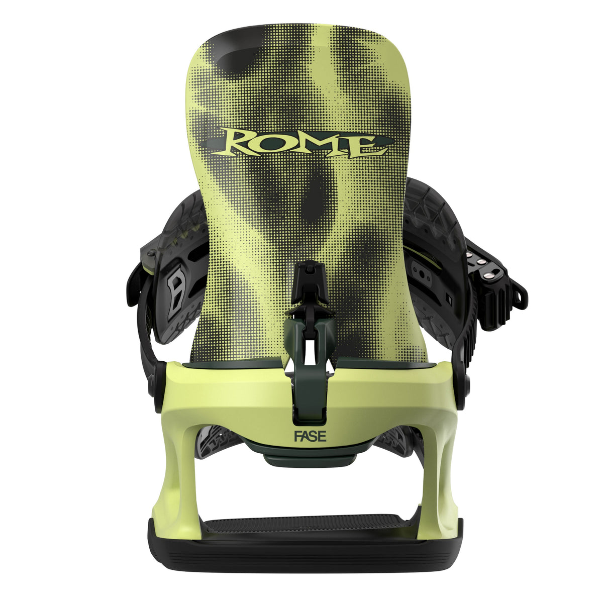 2027 acid green Volt Fase snowboard binding back view