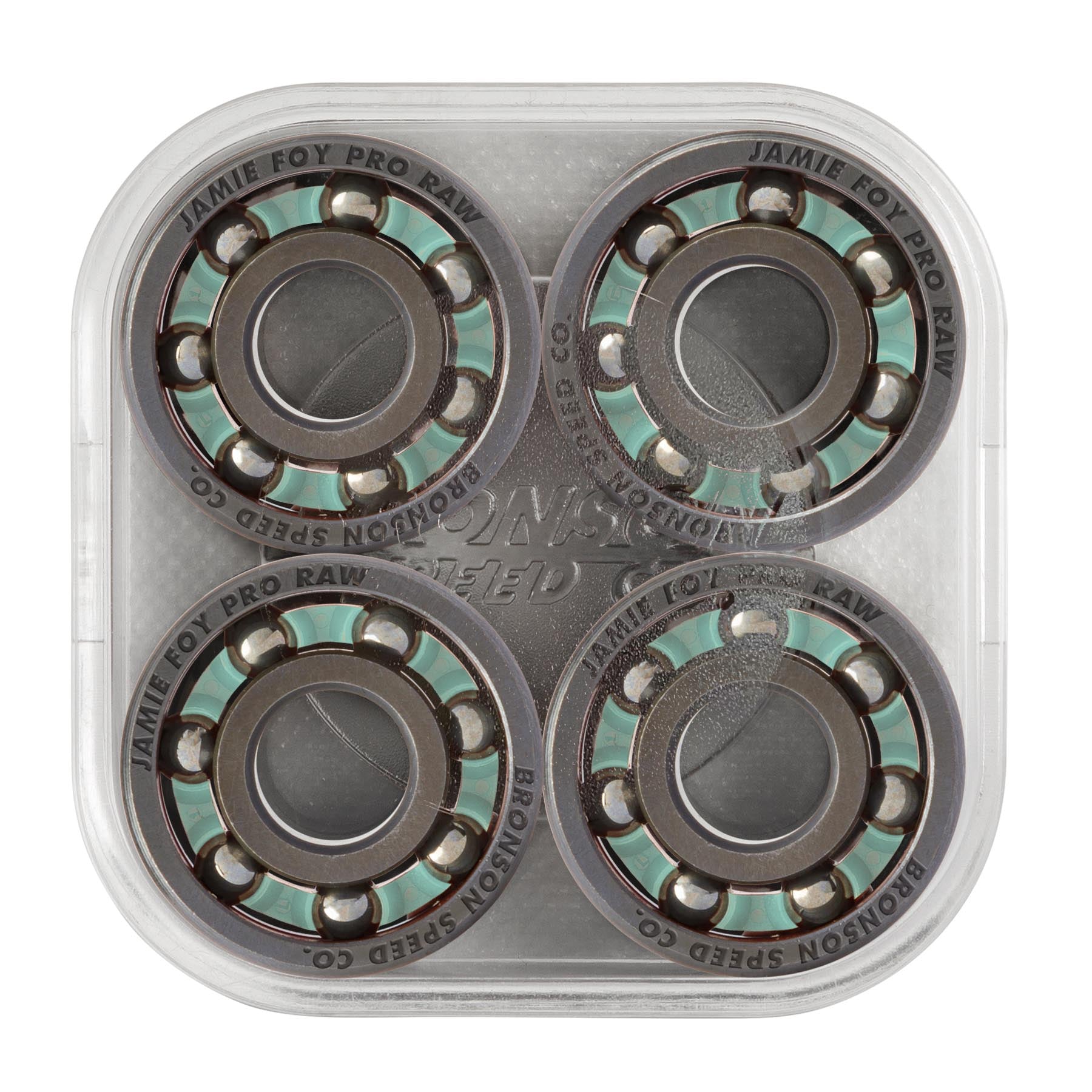 Bronson Jamie Foy Pro Raw Shieldless Skateboard Bearings