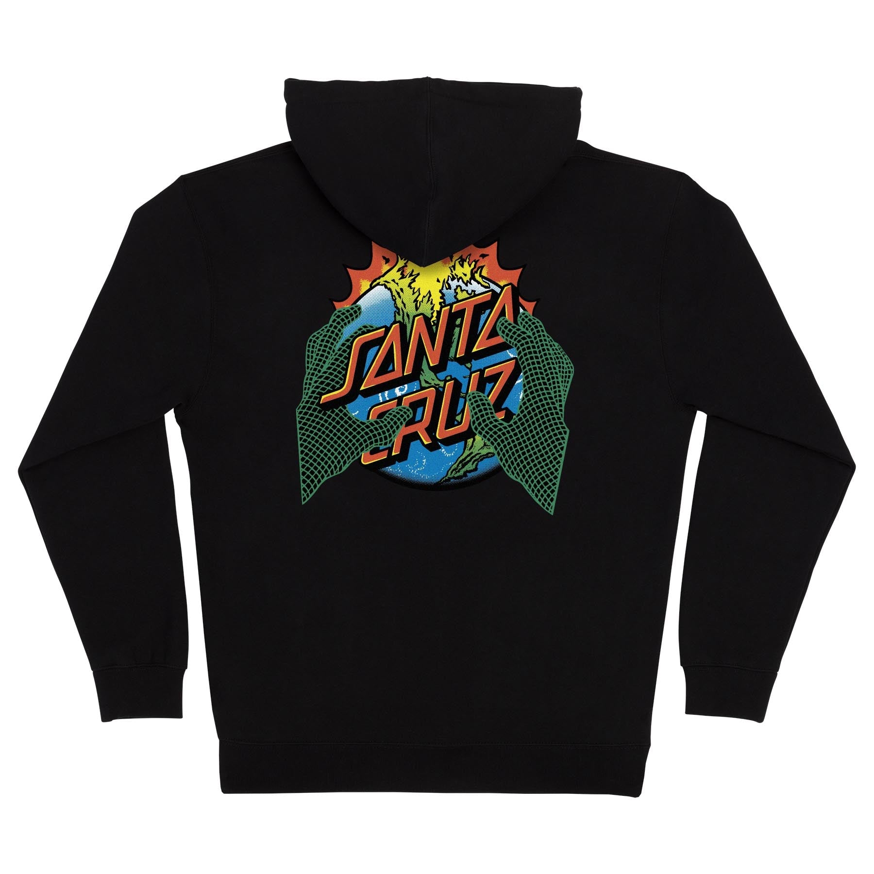 Santa Cruz Kendall End Of Dot Zip Up Hoodie - Black