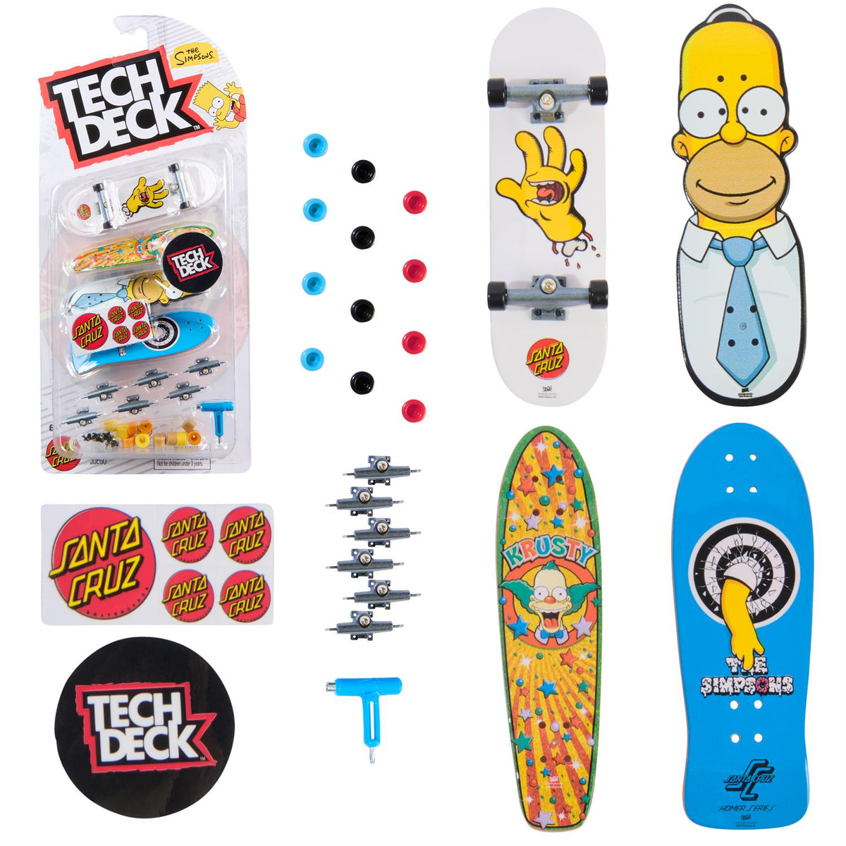 Tech Deck Ultra DLX Fingerboard Complete 4-Pack - Simpsons