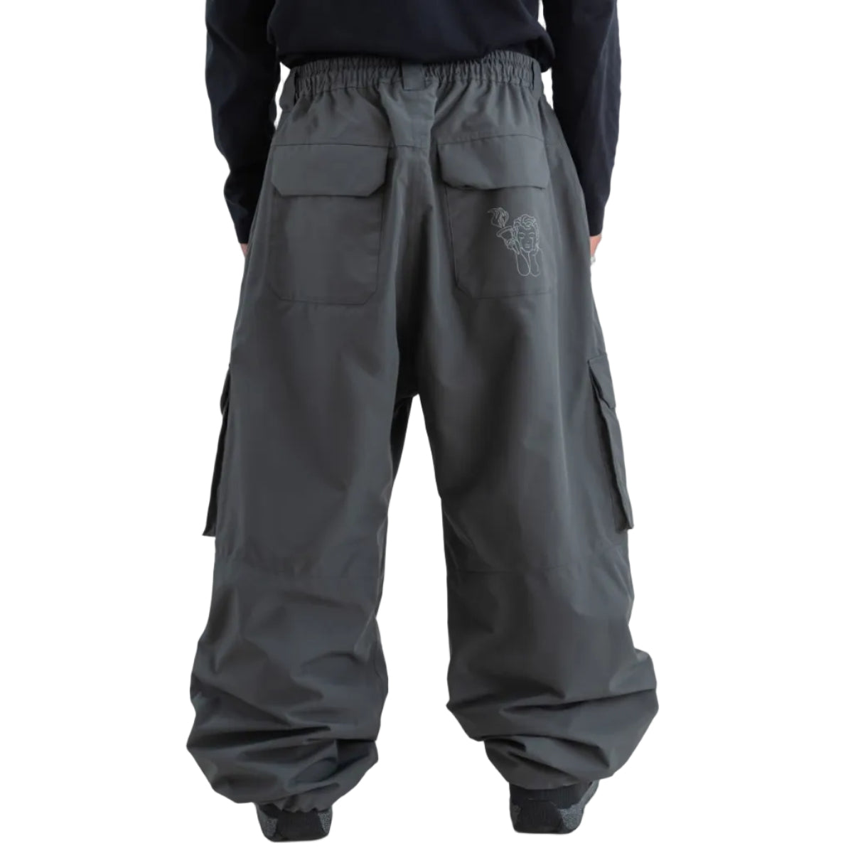 Grey Cargo Beyond Medals Park Pants Back
