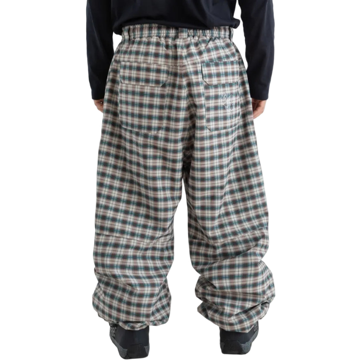 Beige Plaid Beyond Medals Park Pants Back