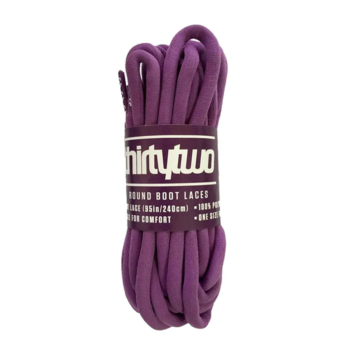 Purple snowboard boot laces from ThirtyTwo