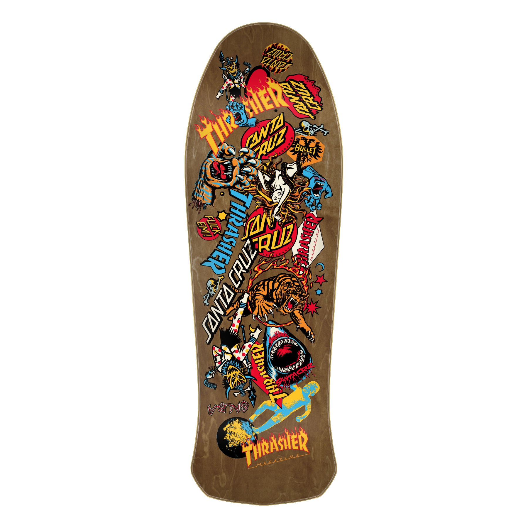 Salba Oops Thrasher x Santa Cruz Skateboard Deck