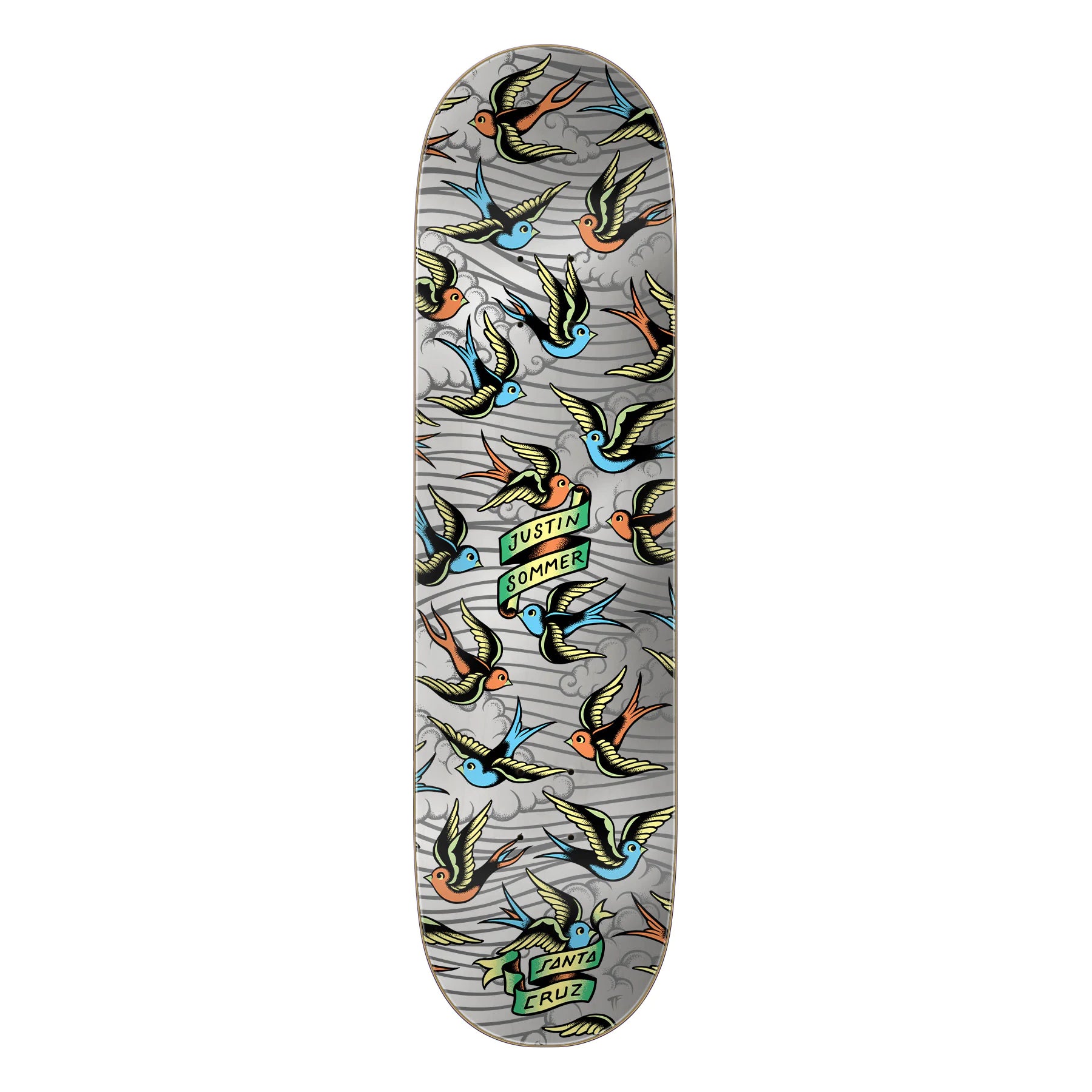 Justin Sommer Sparrows Santa Cruz Skateboard Deck