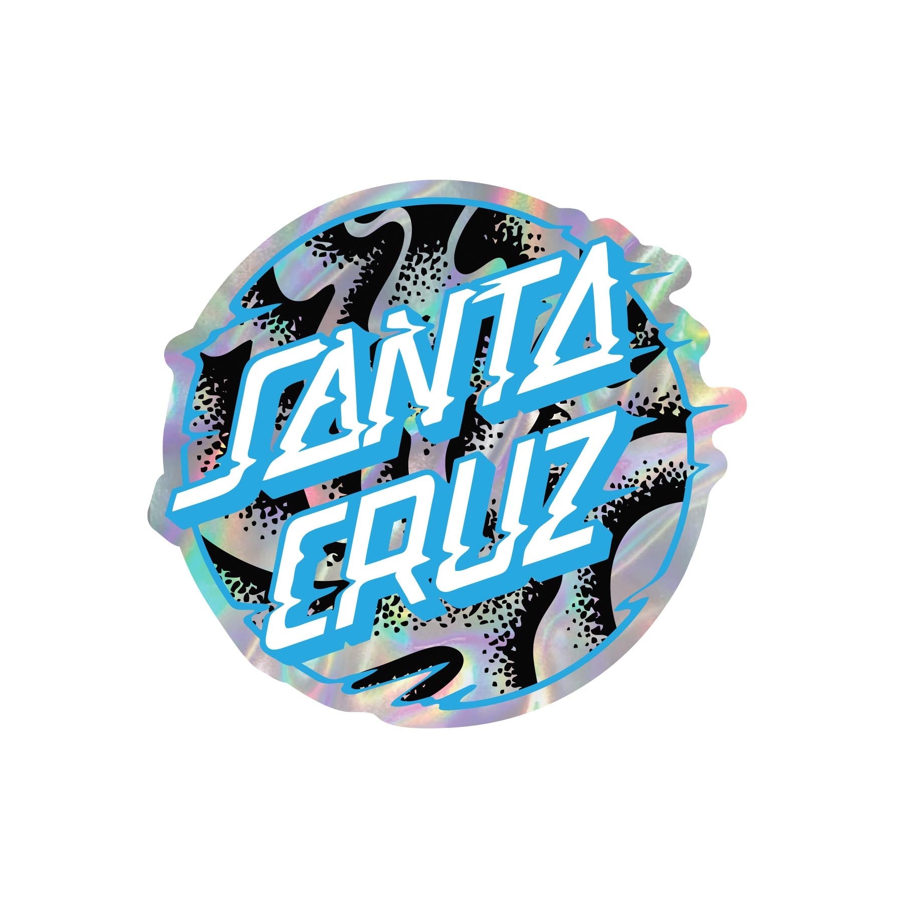 Autocollant Santa Cruz Skateboard NOS – Sticker Cell Block Multicolore – Fabriqué US