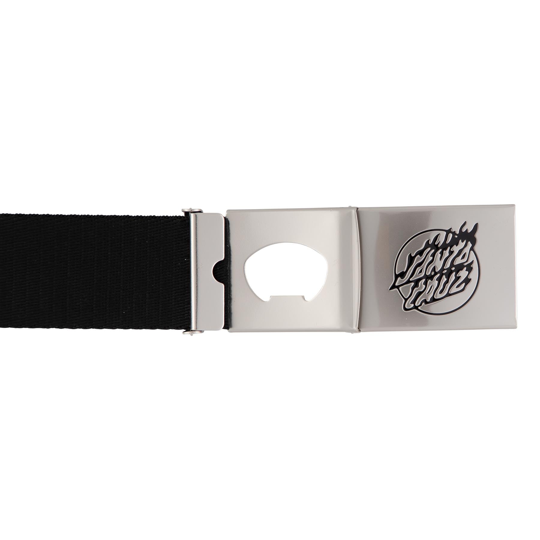 Santa Cruz Flame Dot Strip Web Belt - Black