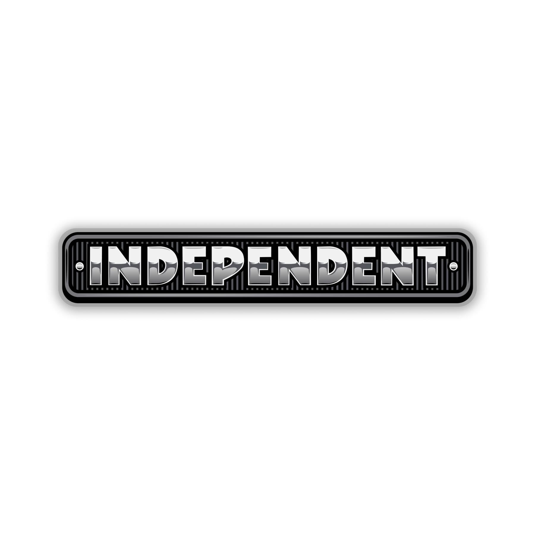 Chrome Bar Independent Sticker