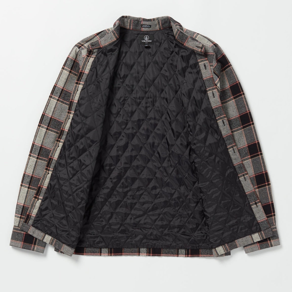 Dirty White Brickstone Lined Volcom Flannel Shirt