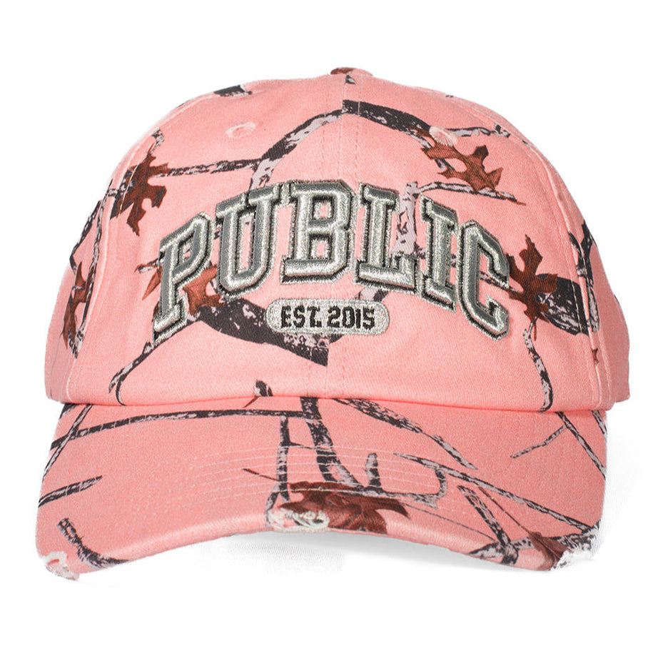 Pink Camo Collegiate Public Hat
