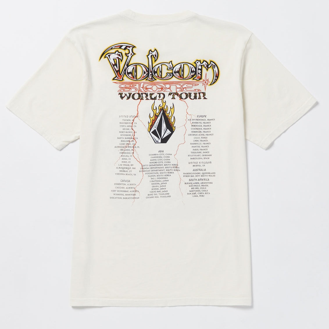 Off White Stone Ghost Volcom T-Shirt