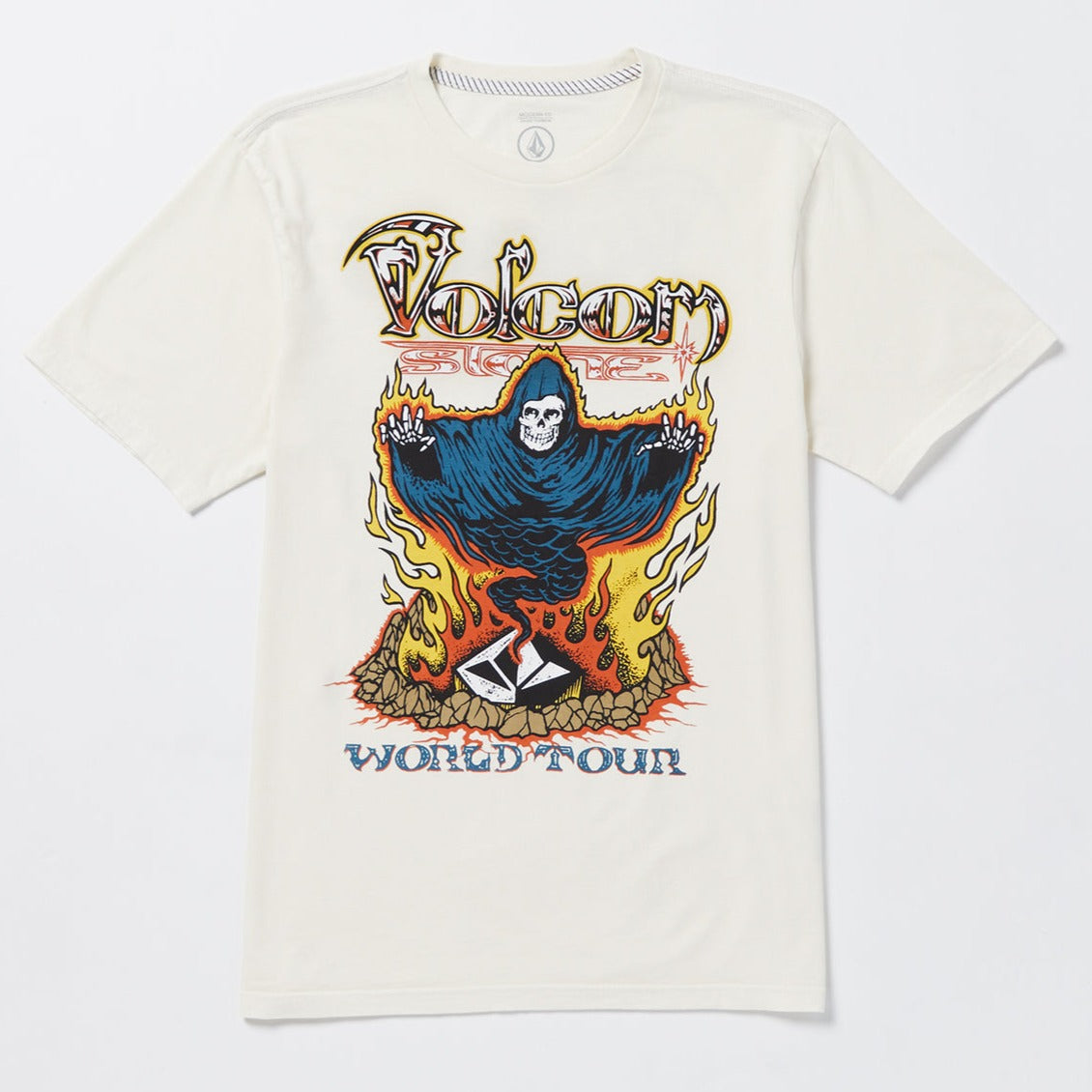 Off White Stone Ghost Volcom T-Shirt