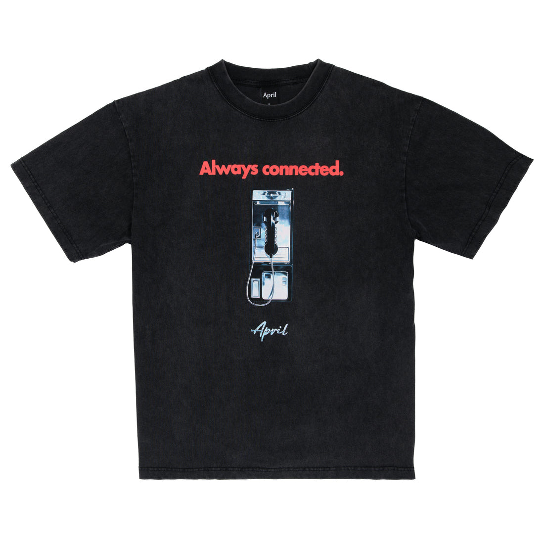 Vintage Black Always Connected April Skateboards T-Shirt