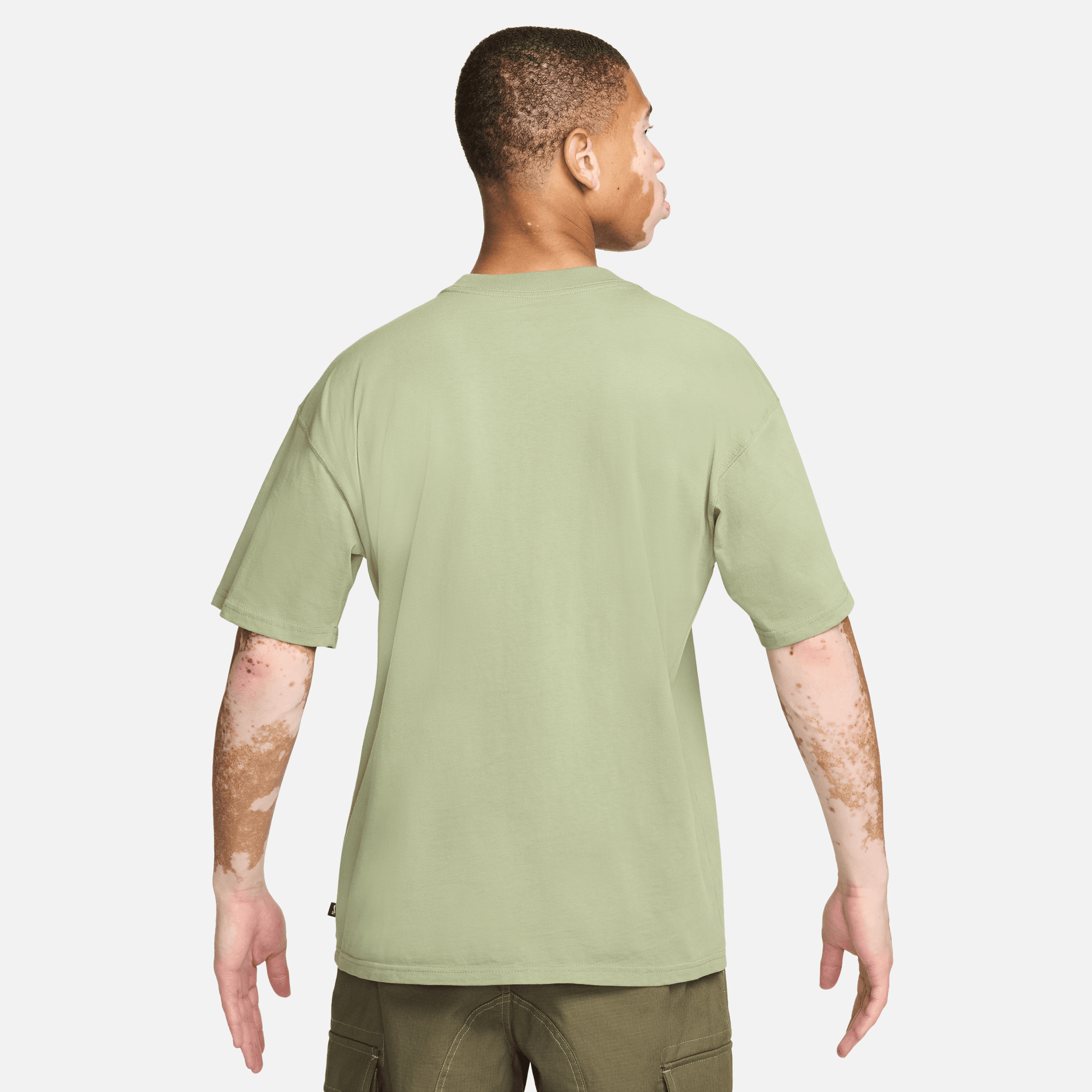 Oil Green Nike SB Logo T-Shirt Back