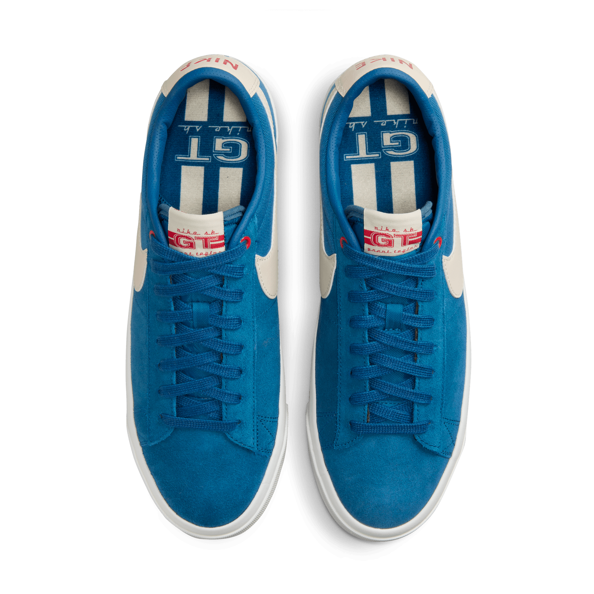 Court Blue GT Blazer Low Pro Nike SB Skate Shoe Top