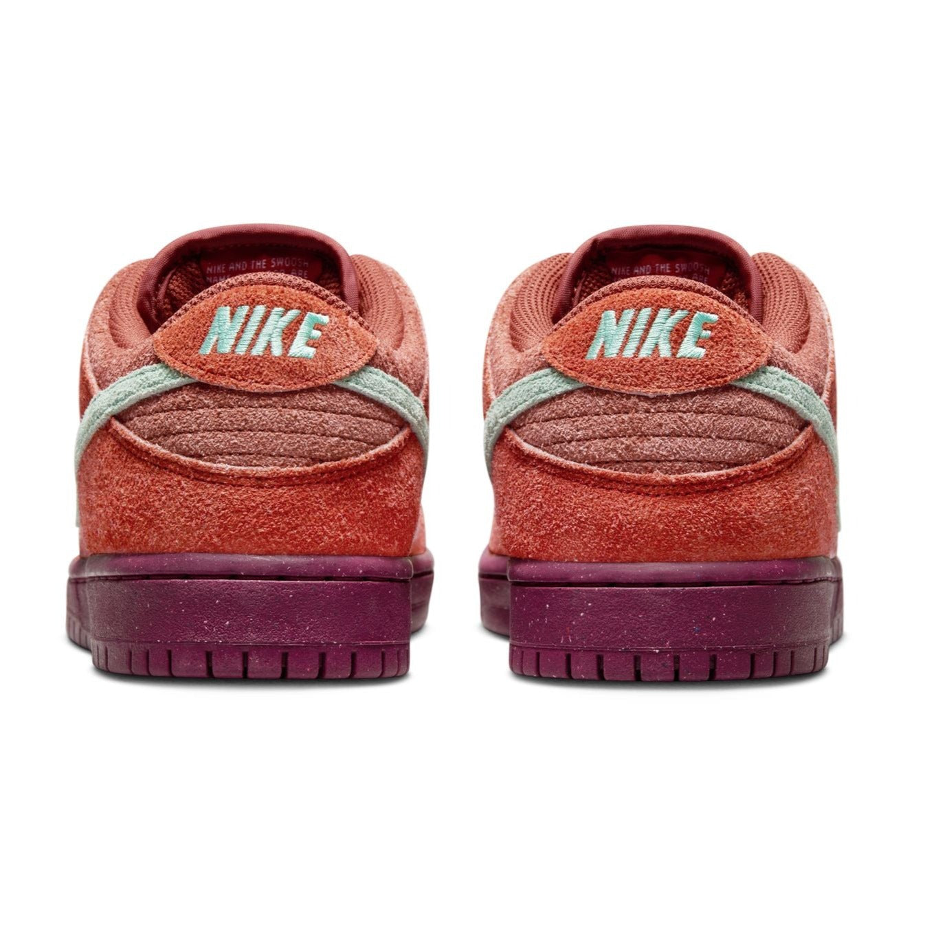 Mystic Red Dunk Low Pro Premium Nike SB Skate Shoe Back