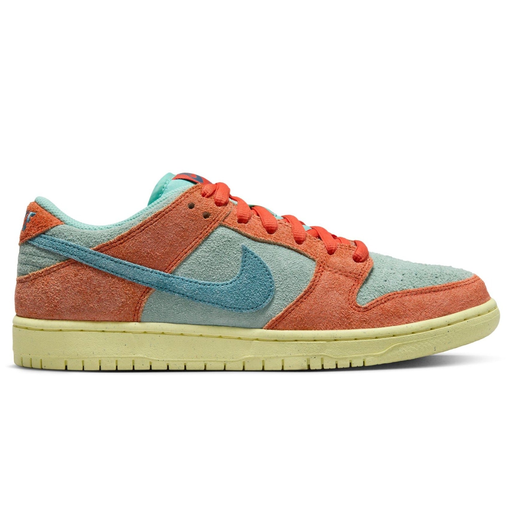 Orange/Noise Aqua Dunk Low Pro Premium Nike SB Skate Shoe
