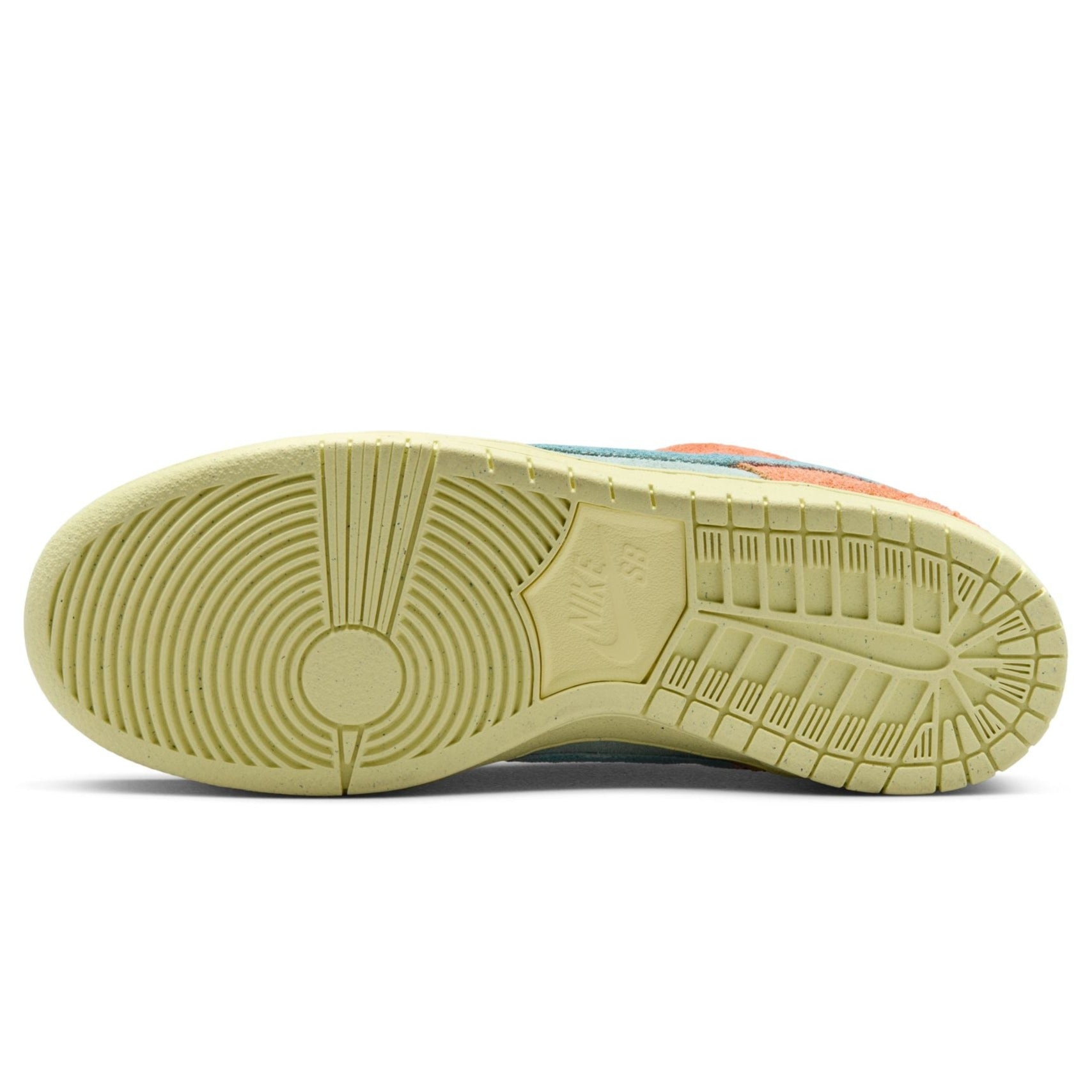 Orange/Noise Aqua Dunk Low Pro Premium Nike SB Skate Shoe Bottom