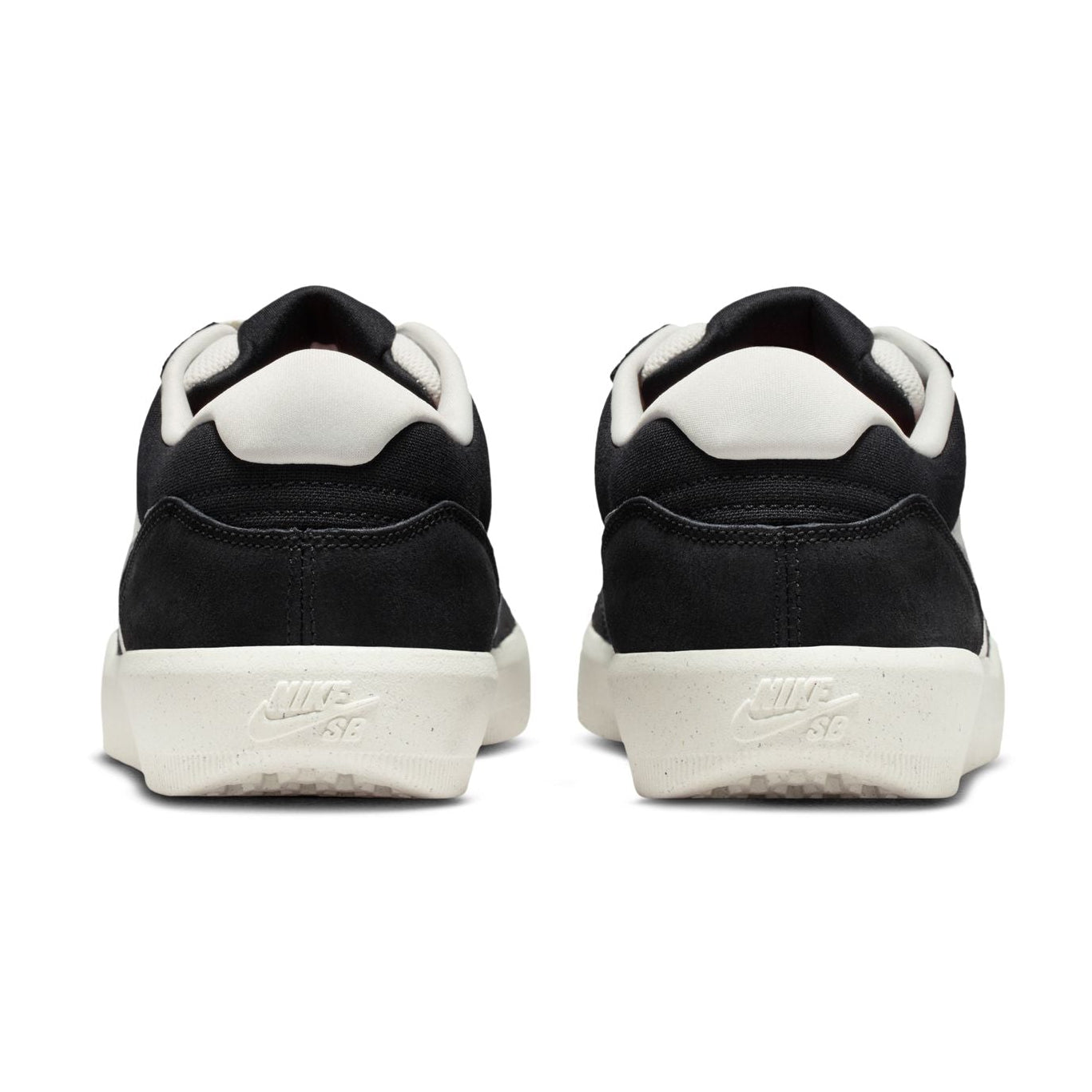 Black/White Force 58 Nike SB Skate Shoe Back
