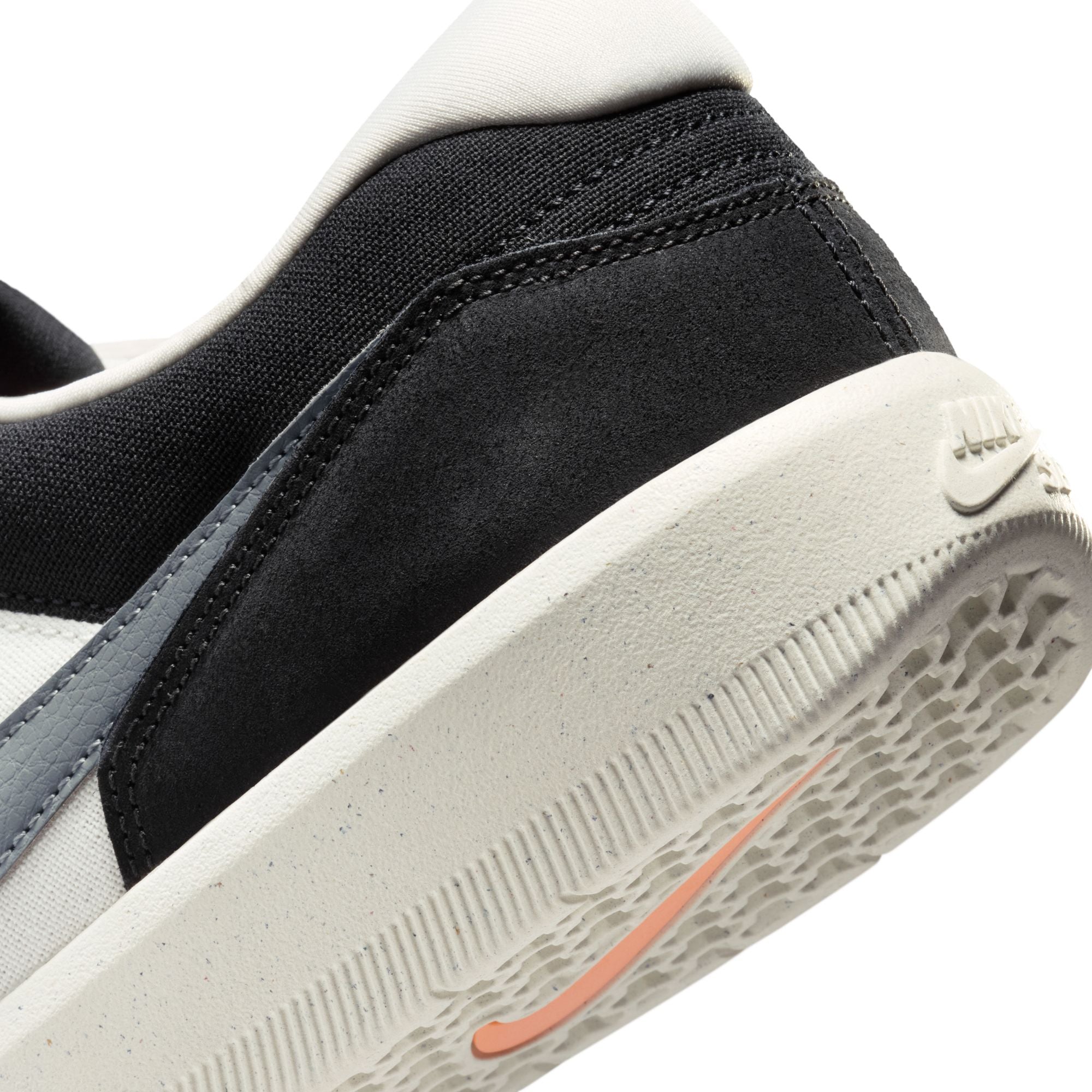 Black/White Force 58 Nike SB Skate Shoe Detail