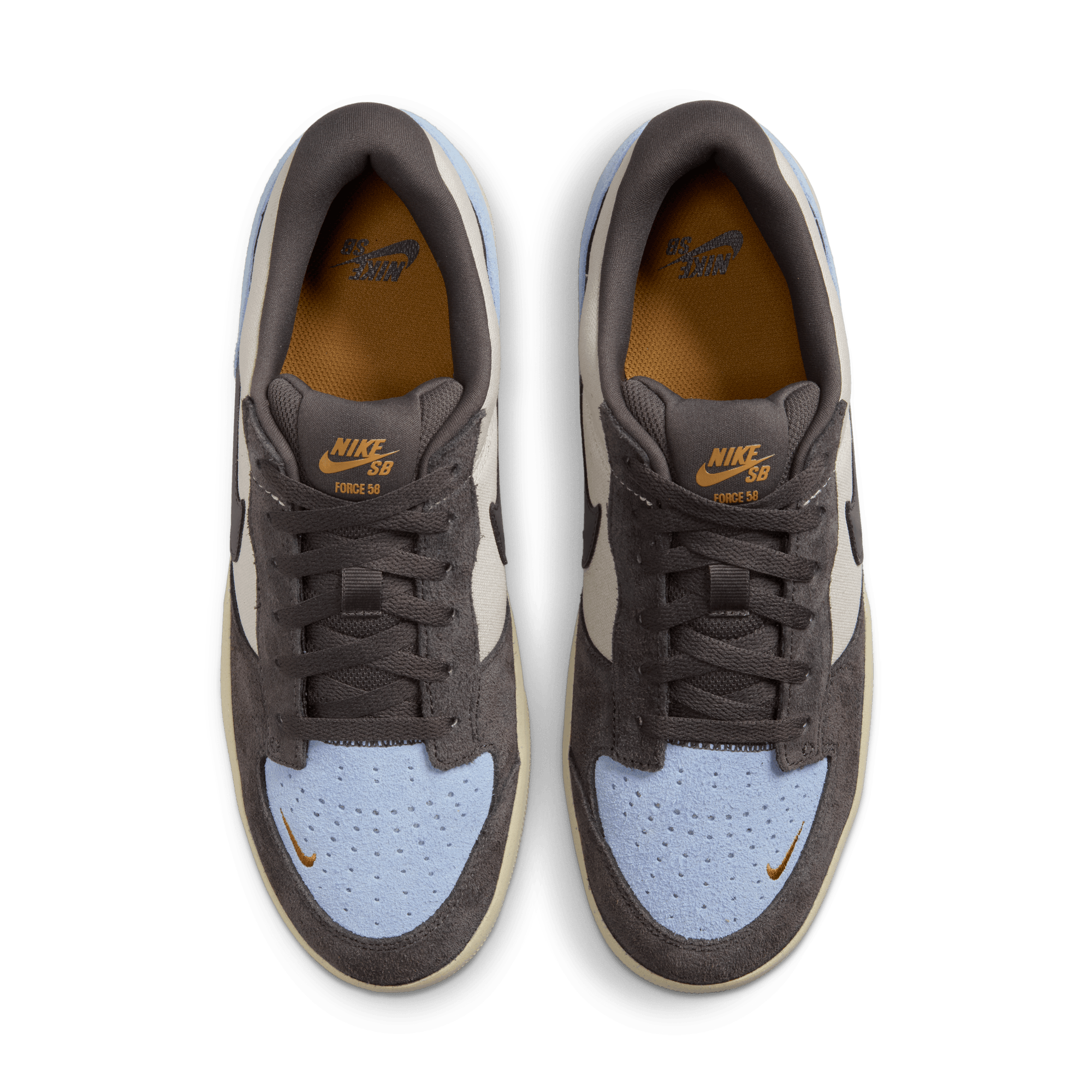 Lite Orewood Brown Force 58 Nike SB Skate Shoe Top