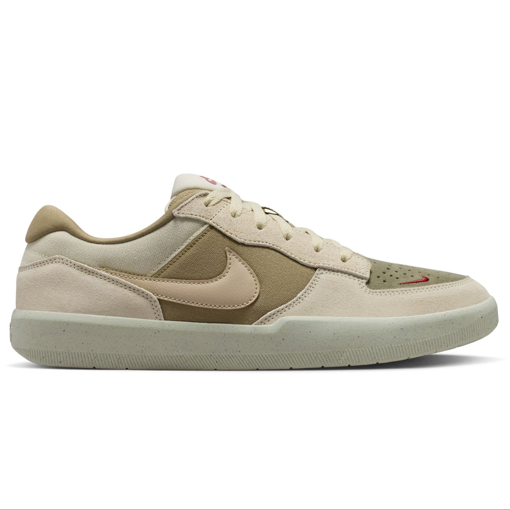 Nike SB Force 58 Skateboard Shoe - Coconut Milk/Linen-Neutral Olive