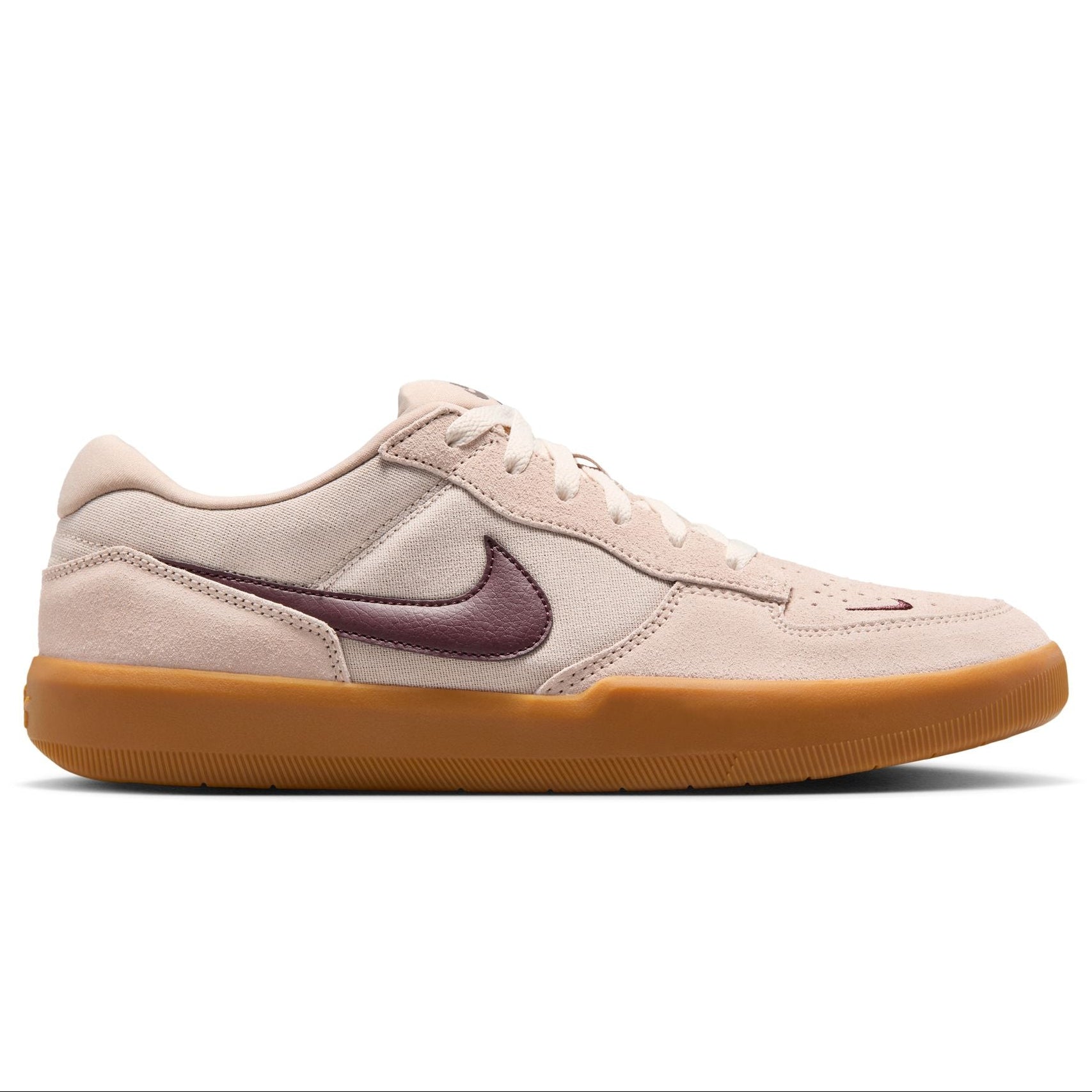 Nike SB Force 58 Skateboard Shoe - Cream/Burgundy Crush-Gum Light Brow