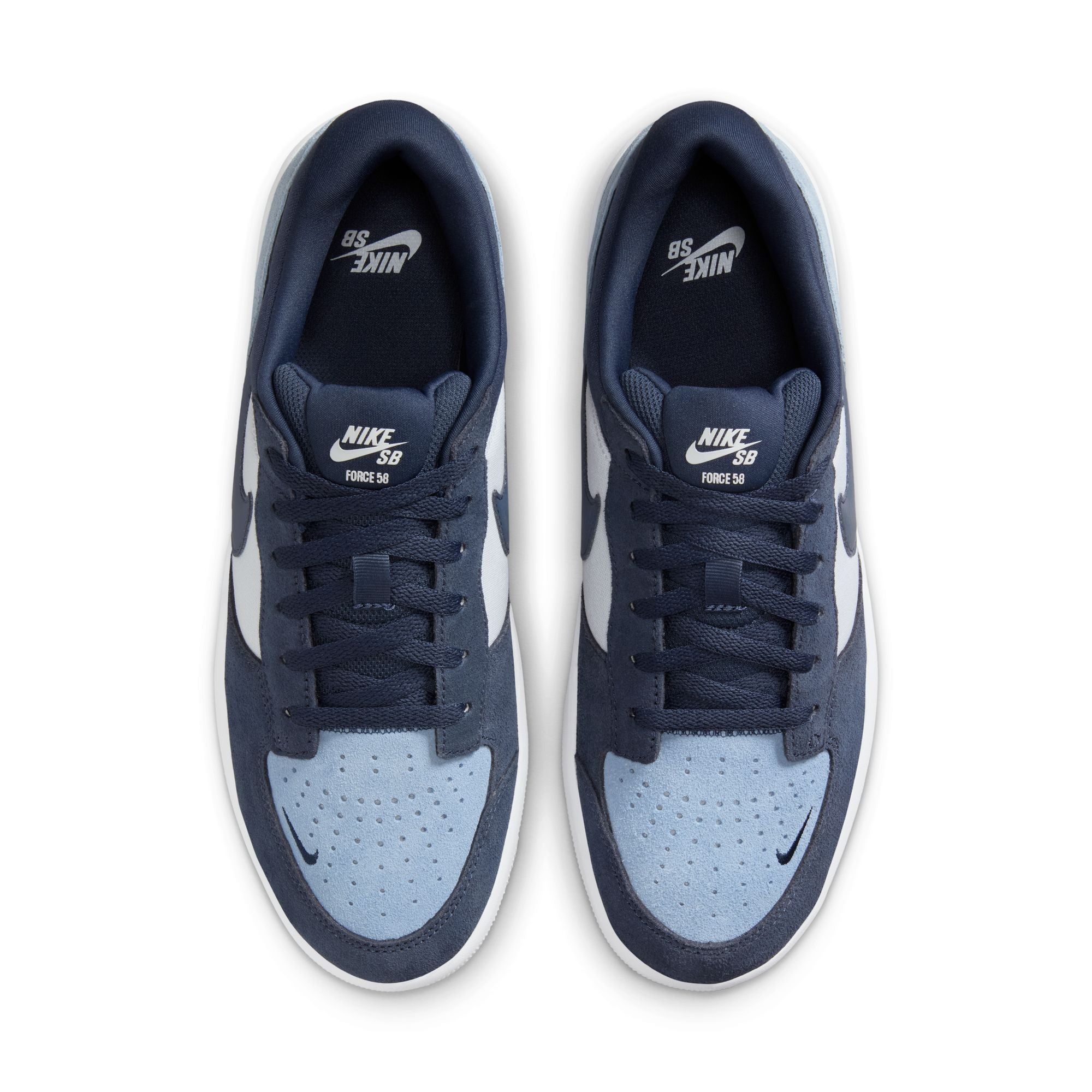 Blue Force 58 Nike SB Skate Shoe Top